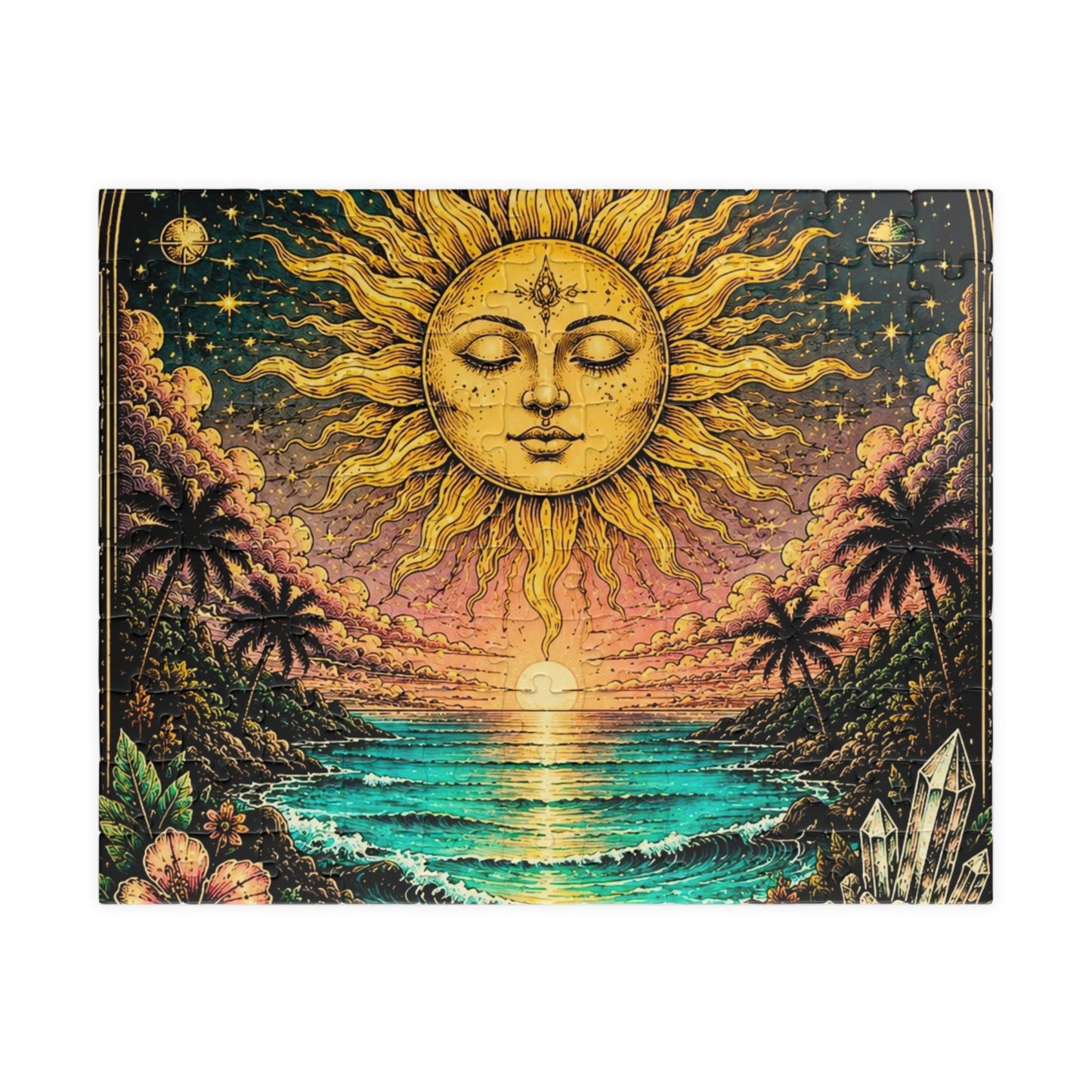 Sunrise Tarot Puzzle — “Chase the Sun” Scenic Jigsaw (110–1014 pcs)