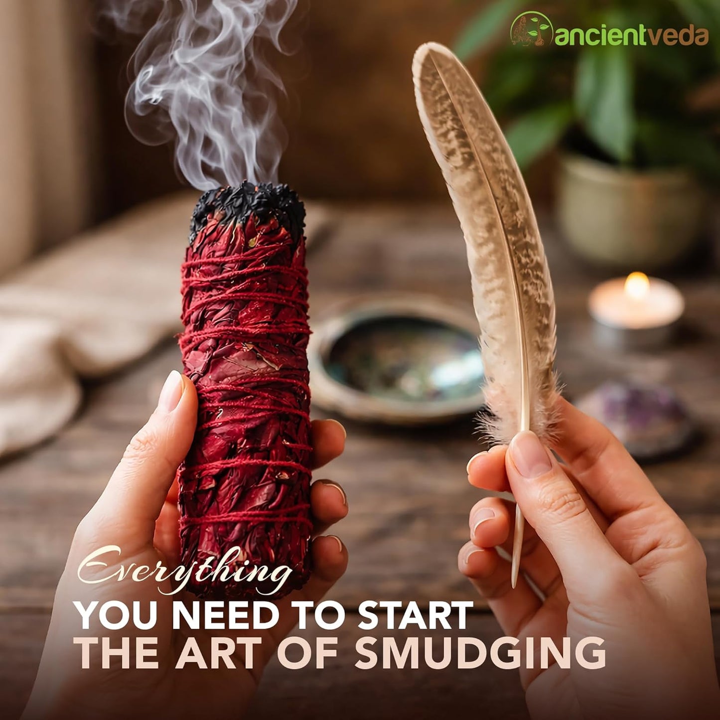 Dragon’s Blood Sage Smudge Kit – Spiritual Cleansing Set | Kalm Westy