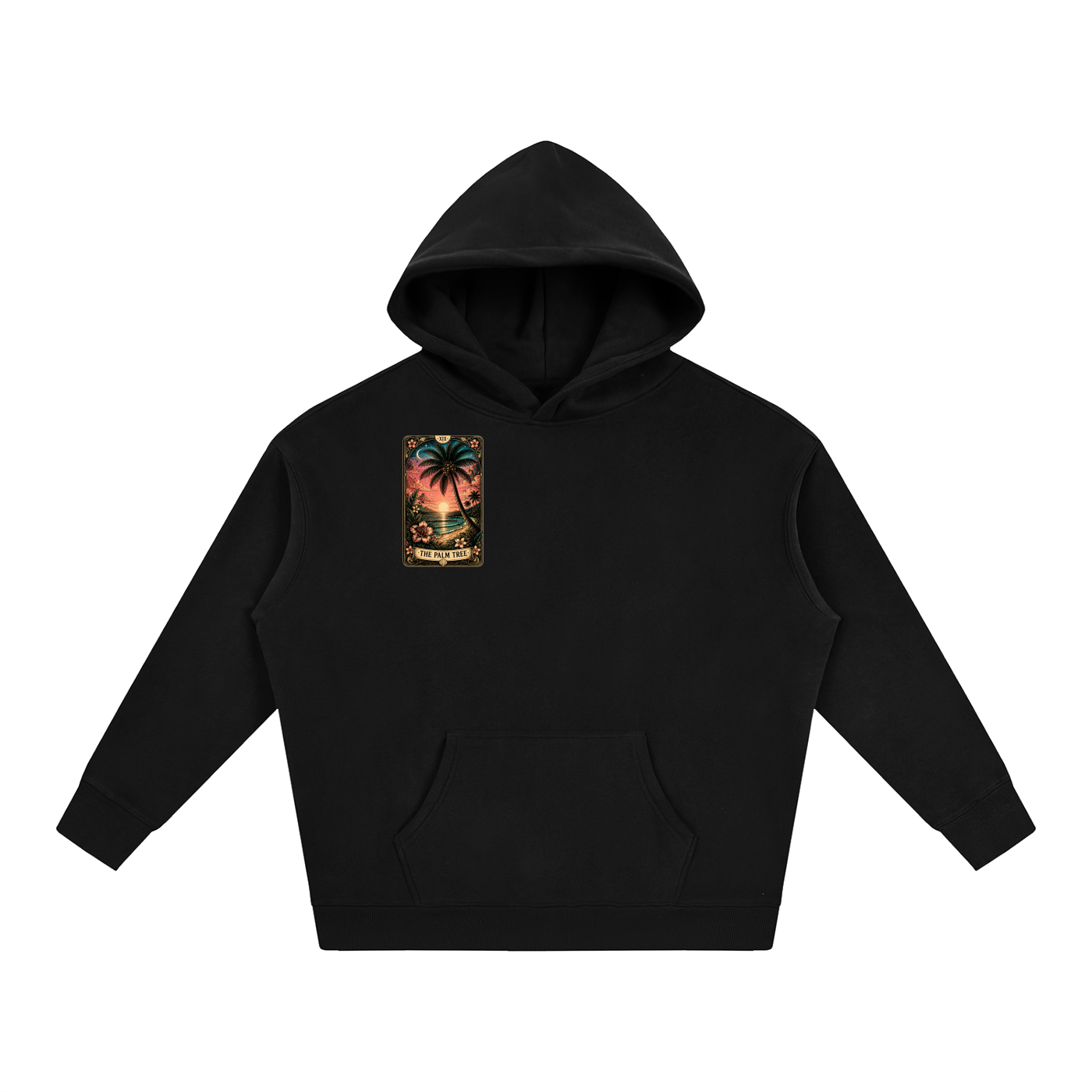 Tarot Tee The Palm Tree Oversize Fleeced Hoodie