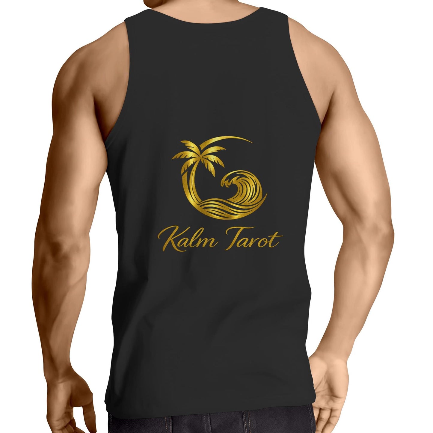Men’s Coastal Tarot Singlet | Celestial Beach Tank