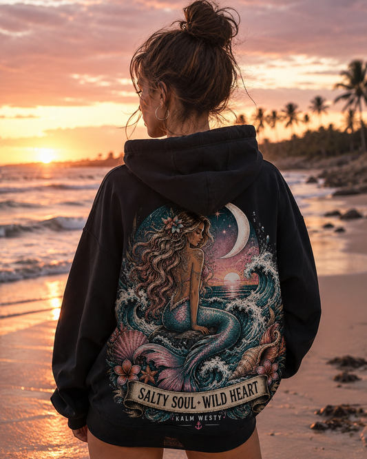 Mermaid Oversize Fleeced Hoodie