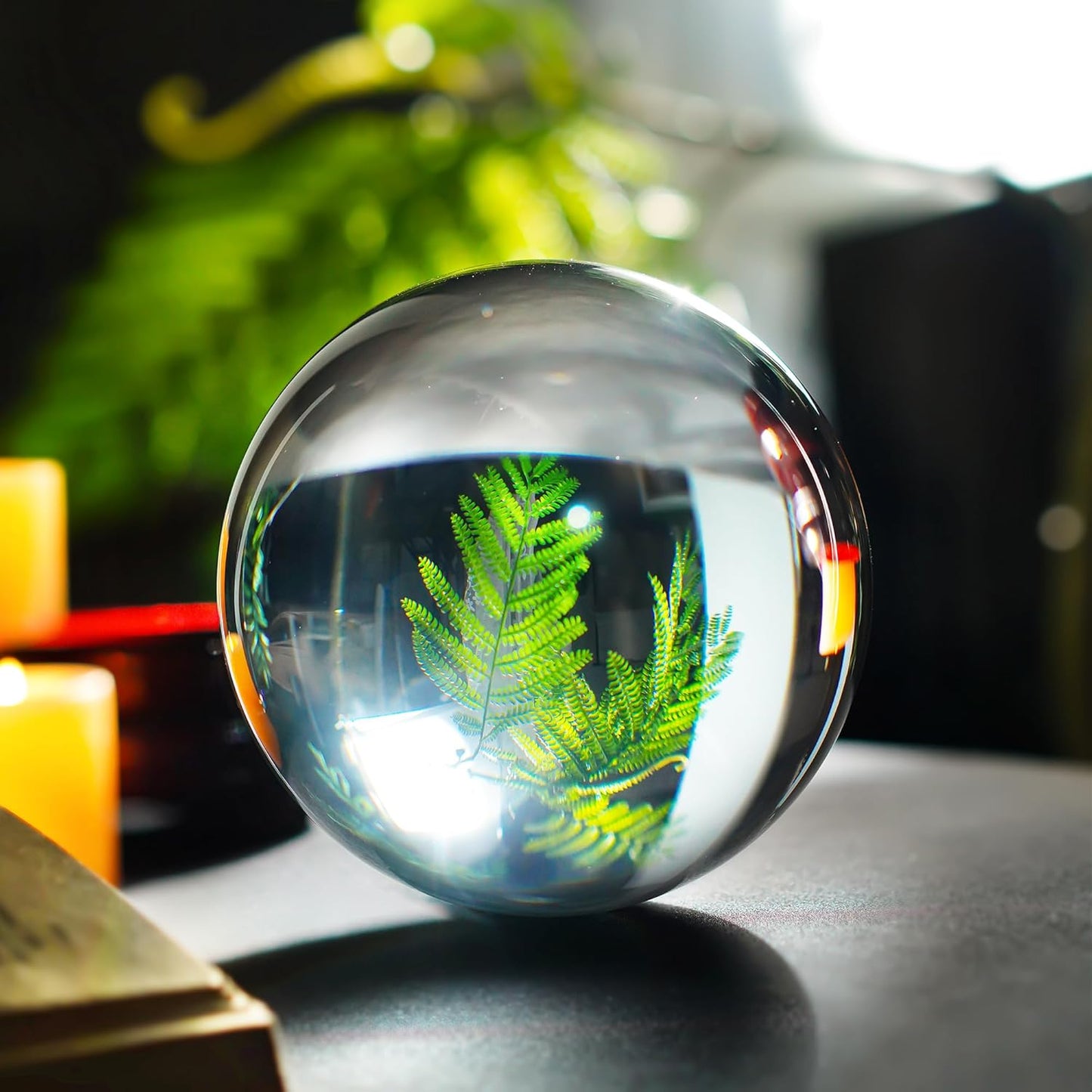 Clear K9 Crystal Ball with Stand – Fortune Telling Sphere | Kalm Westy 🌙