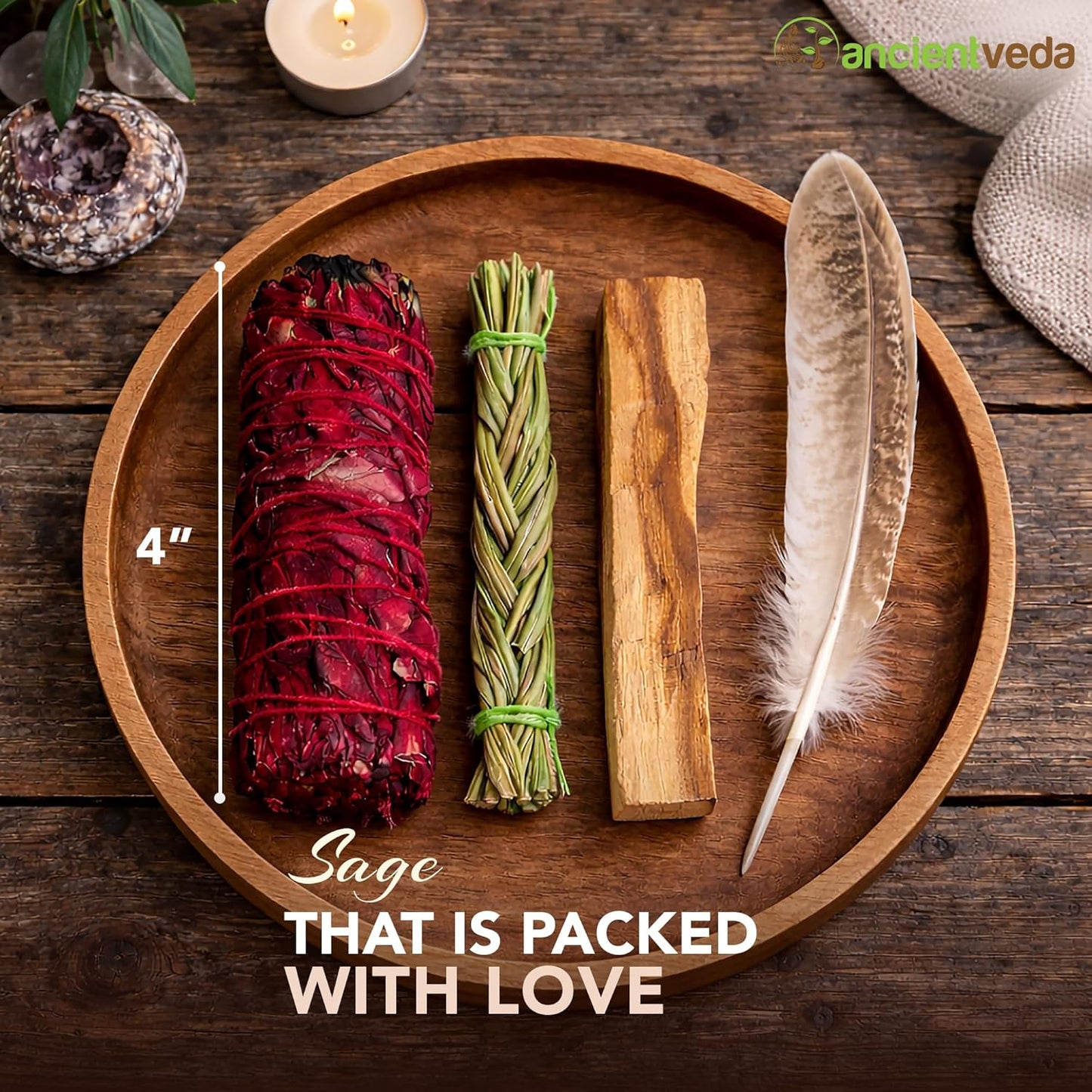 Dragon’s Blood Sage Smudge Kit – Spiritual Cleansing Set | Kalm Westy