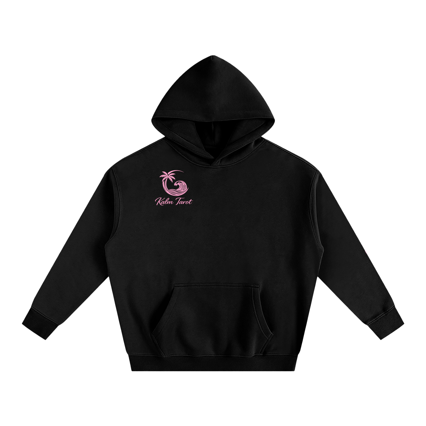 Oversized Coastal Witch Hoodie – Moon Wave Tarot Fleece Hoodie | Kalm Westy 🌙🔮