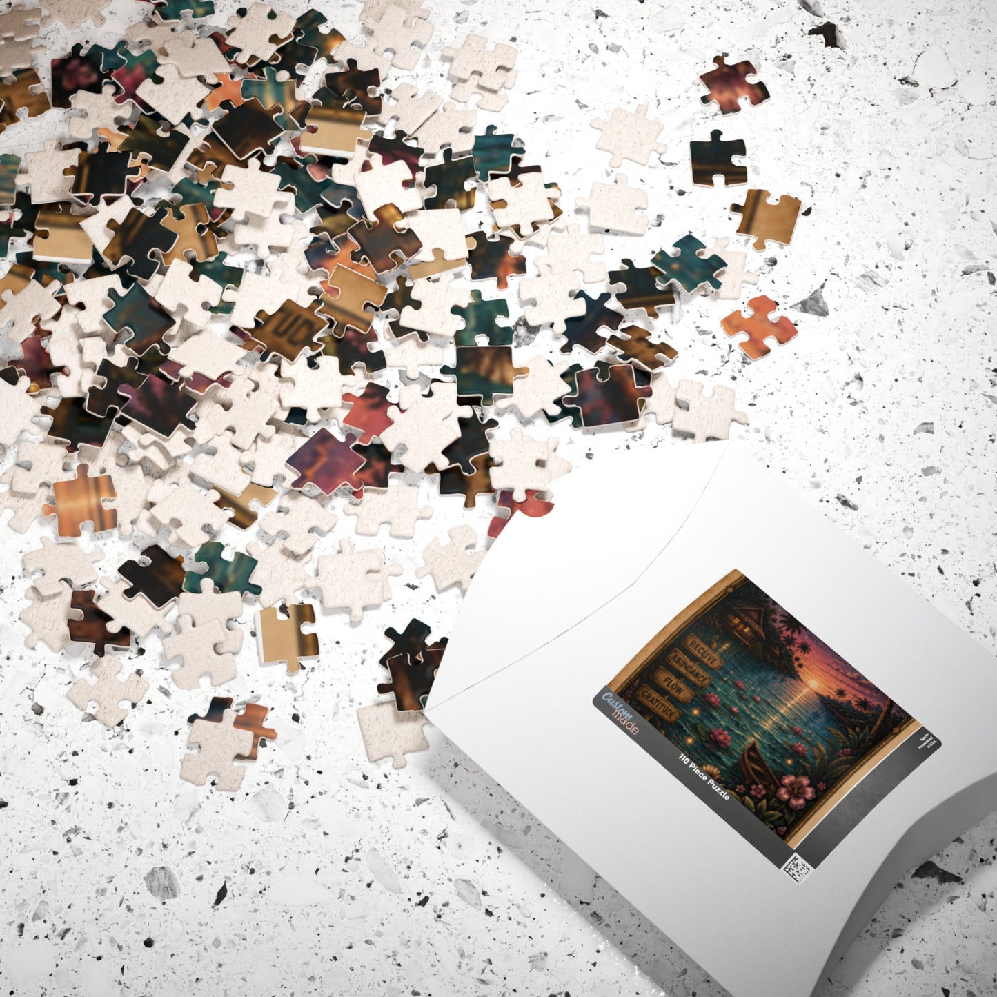 The Lagoon Jigsaw Puzzle — Tropical Tarot Art Puzzle (110–1014 Pieces)
