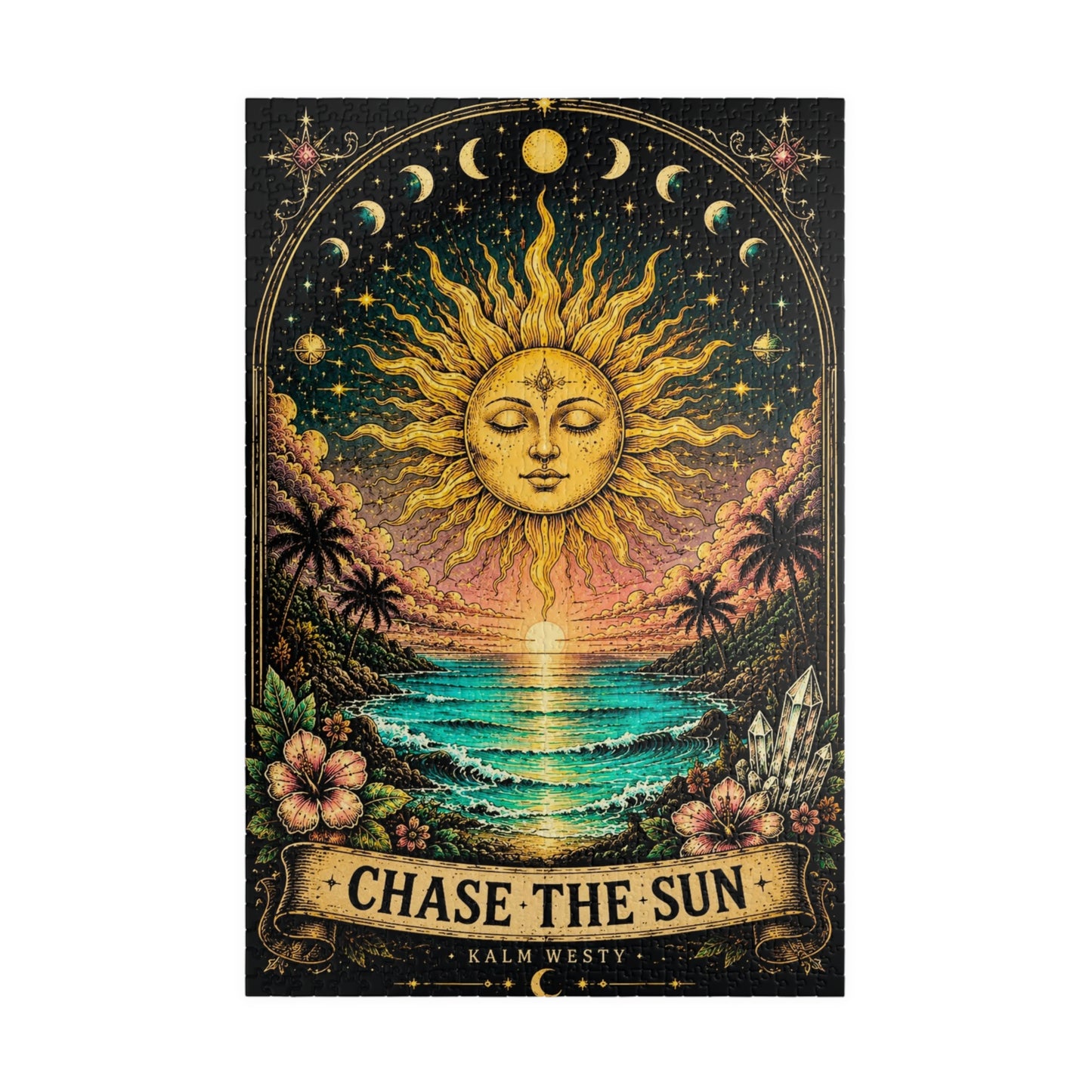Sunrise Tarot Puzzle — “Chase the Sun” Scenic Jigsaw (110–1014 pcs)