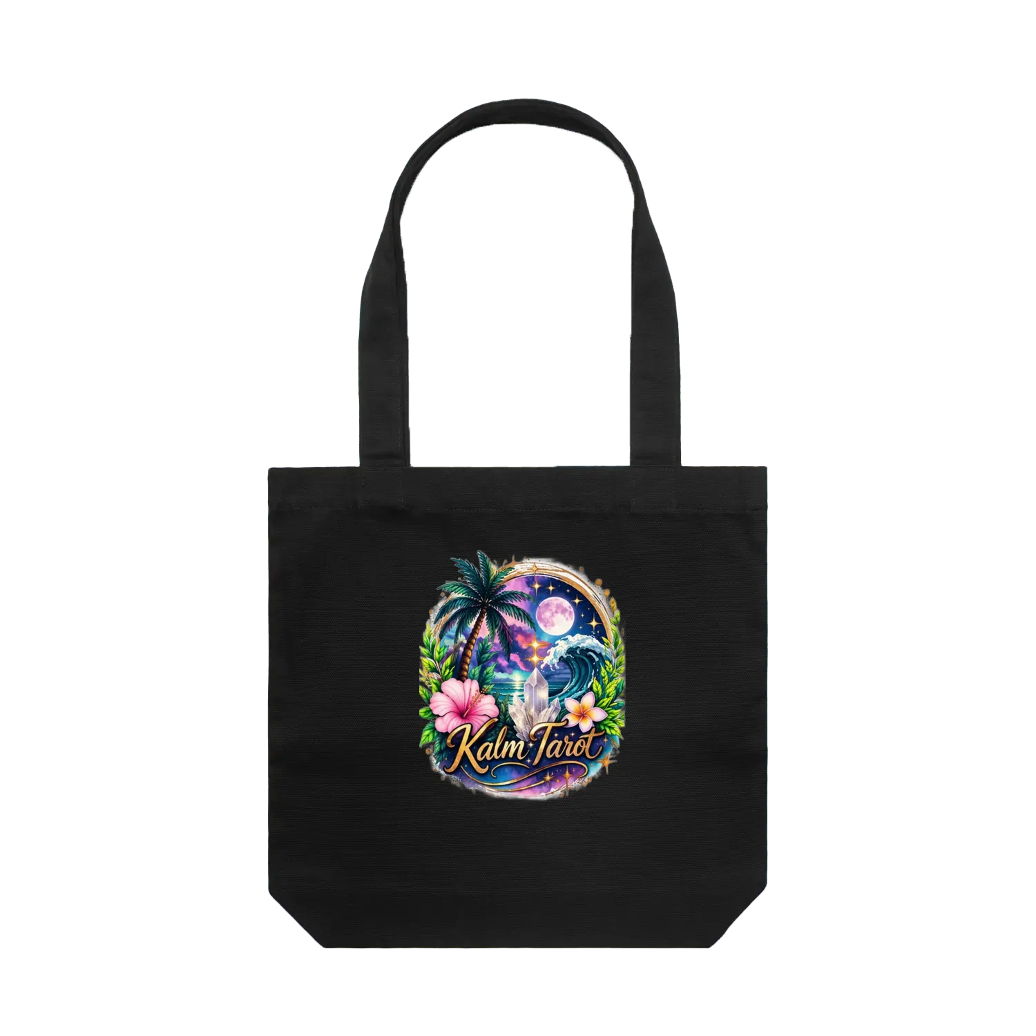 Tarot Tote Bag | Anchor Your Intuition Coastal Witch Canvas Bag 🌊 | Kalm Westy