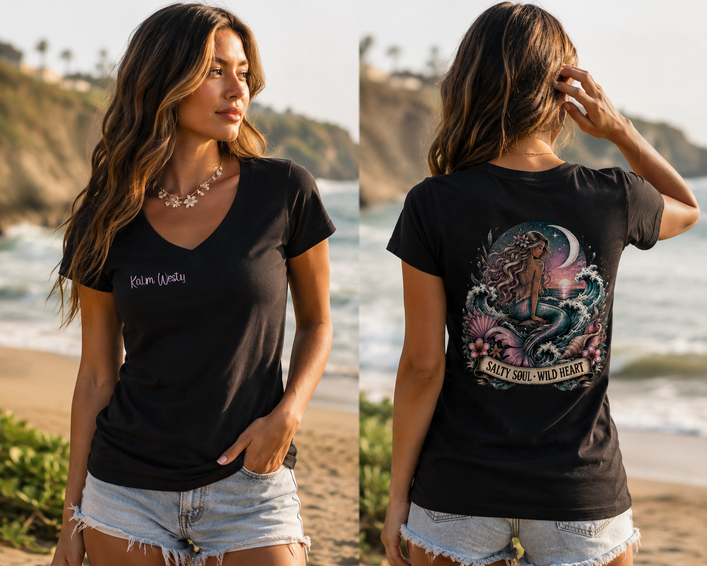 Essential V-Neck Bodycon T-Shirt