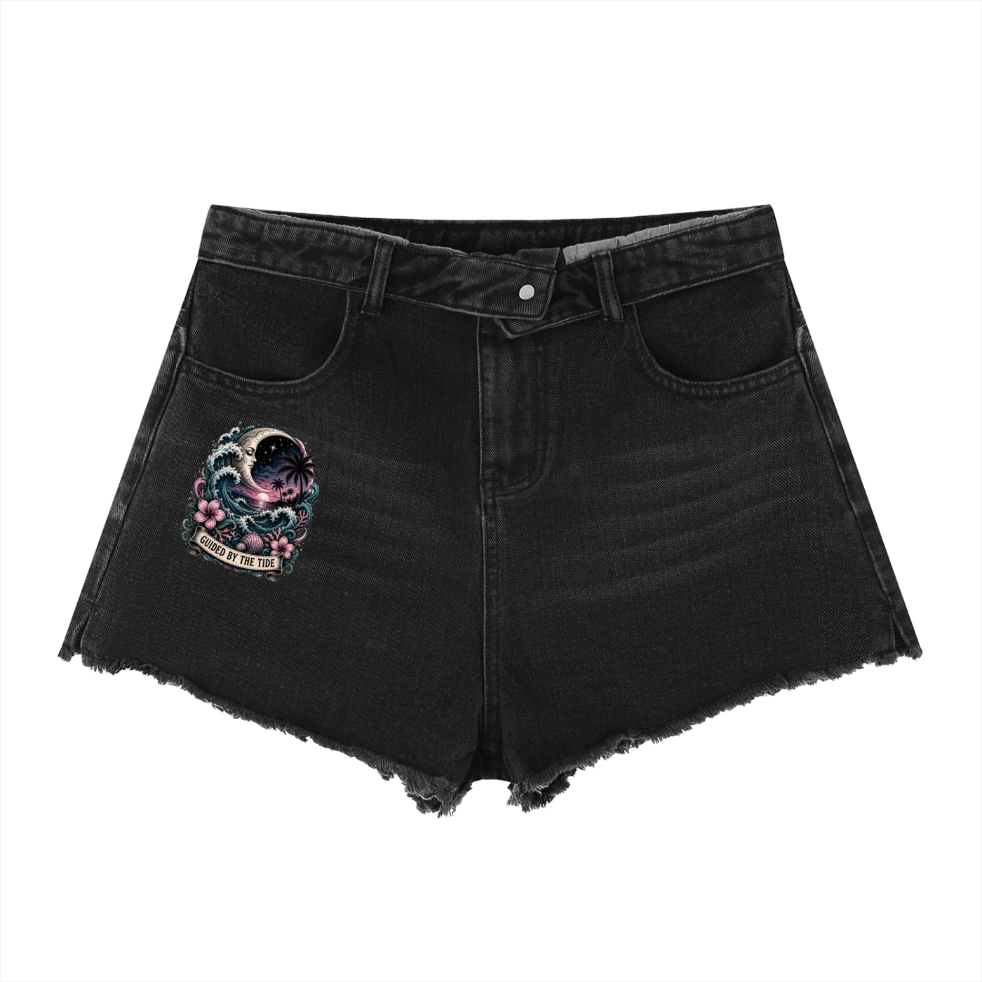 Women’s Vintage Wash High Rise Denim Shorts