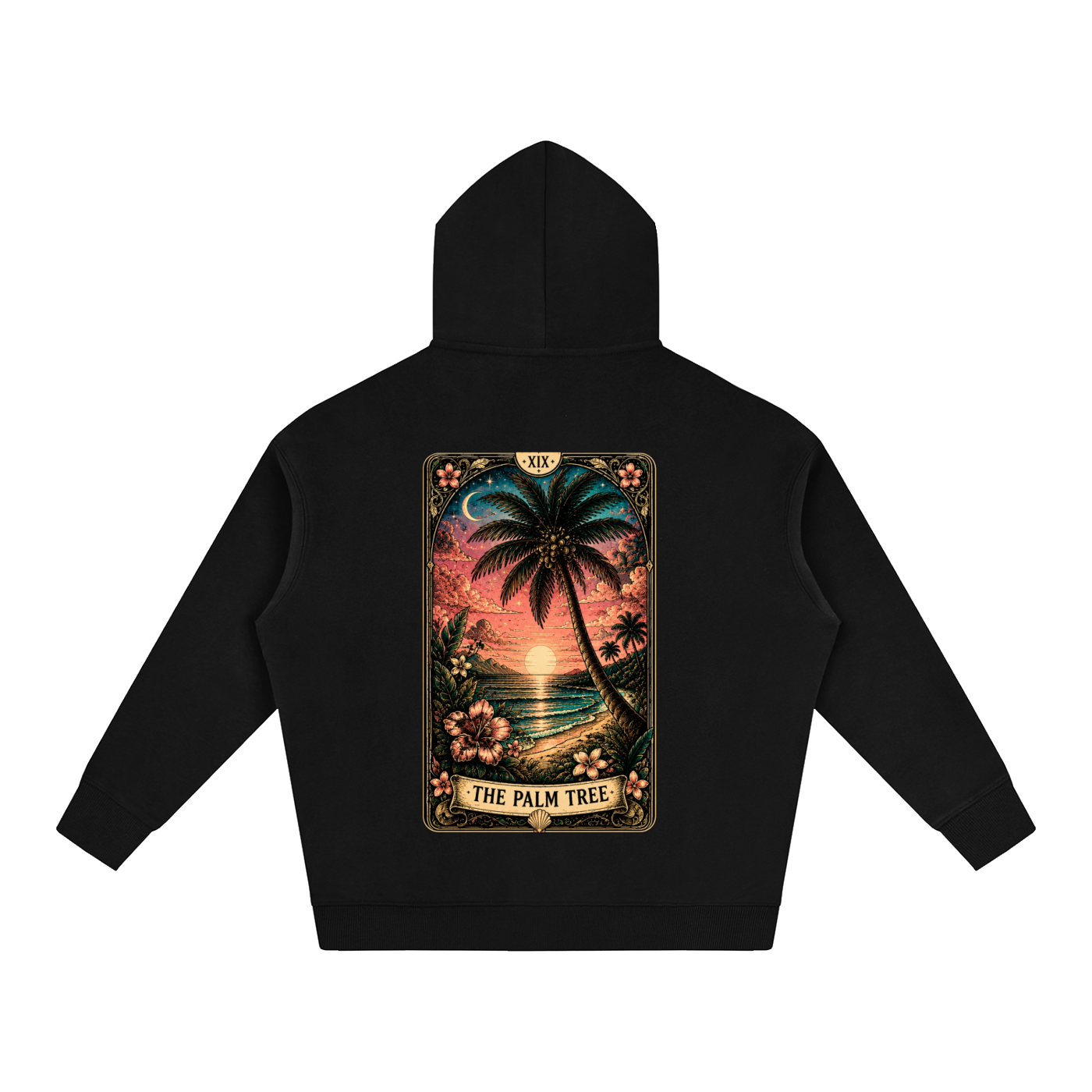 Tarot Tee The Palm Tree Oversize Fleeced Hoodie