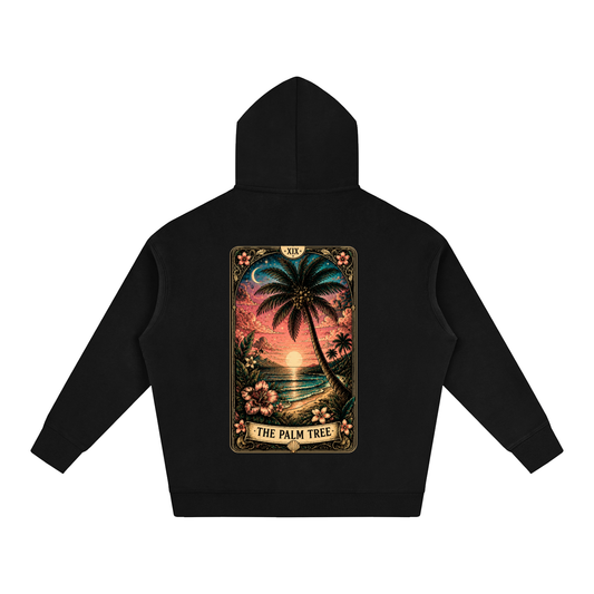Tarot Tee The Palm Tree Oversize Fleeced Hoodie